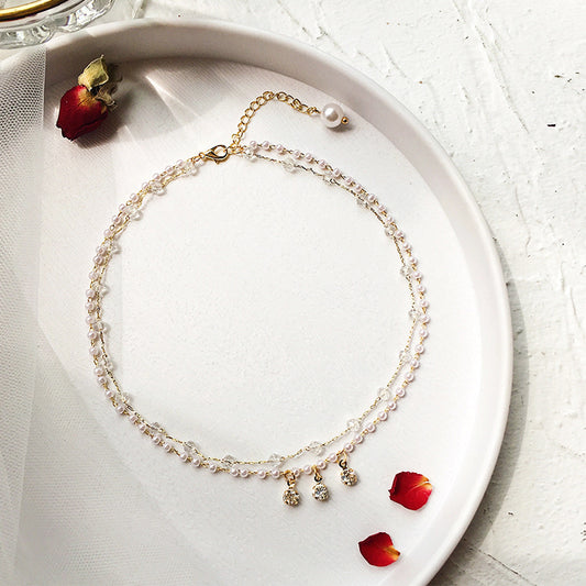 Delicate Layered Pearl Necklace